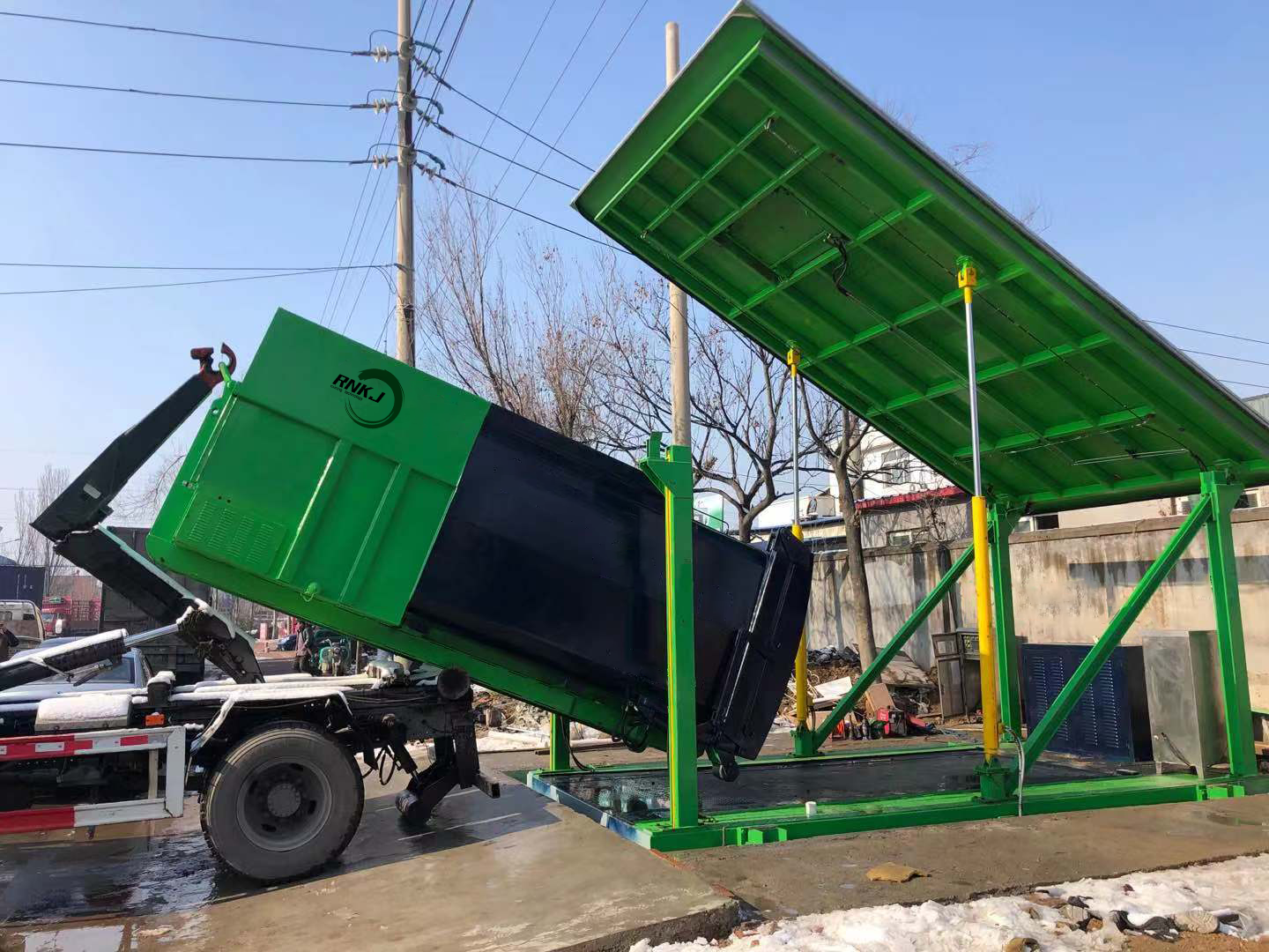 Underground Mobile Garbage Compression Station Underground Mobile Garbage Compression Station
