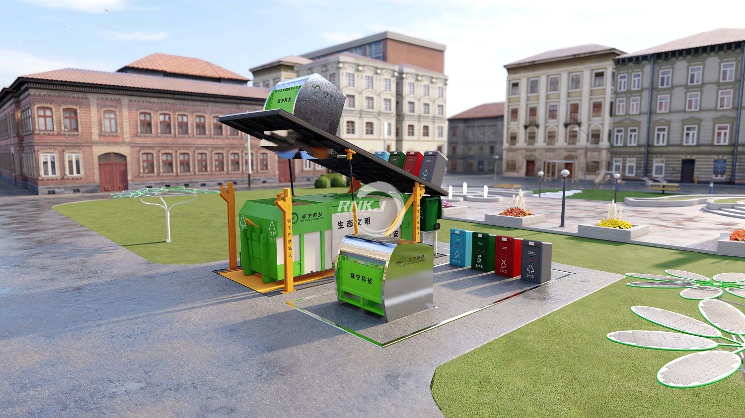 Underground garbage compactor (4) Underground garbage compactor (4)