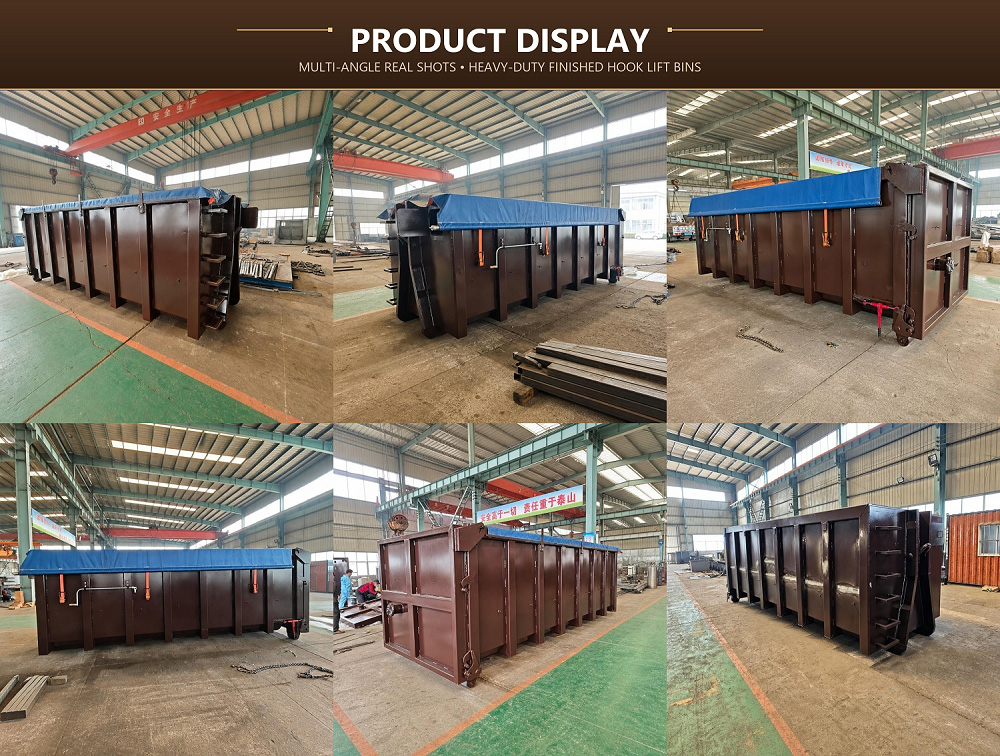 6-40 CBM Heavy-Duty Steel Hook Lift Roll Off Container for Industrial Waste Collection 6-40 CBM Heavy-Duty Steel Hook Lift Roll Off Container for Industrial Waste Collection