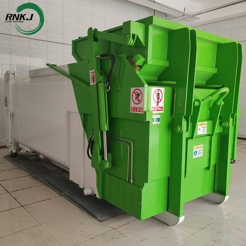 9 Cubic Yard Large Opening Self Contained Hopper Garbage Compactor 9 Cubic Yard Large Opening Self Contained Hopper Garbage Compactor