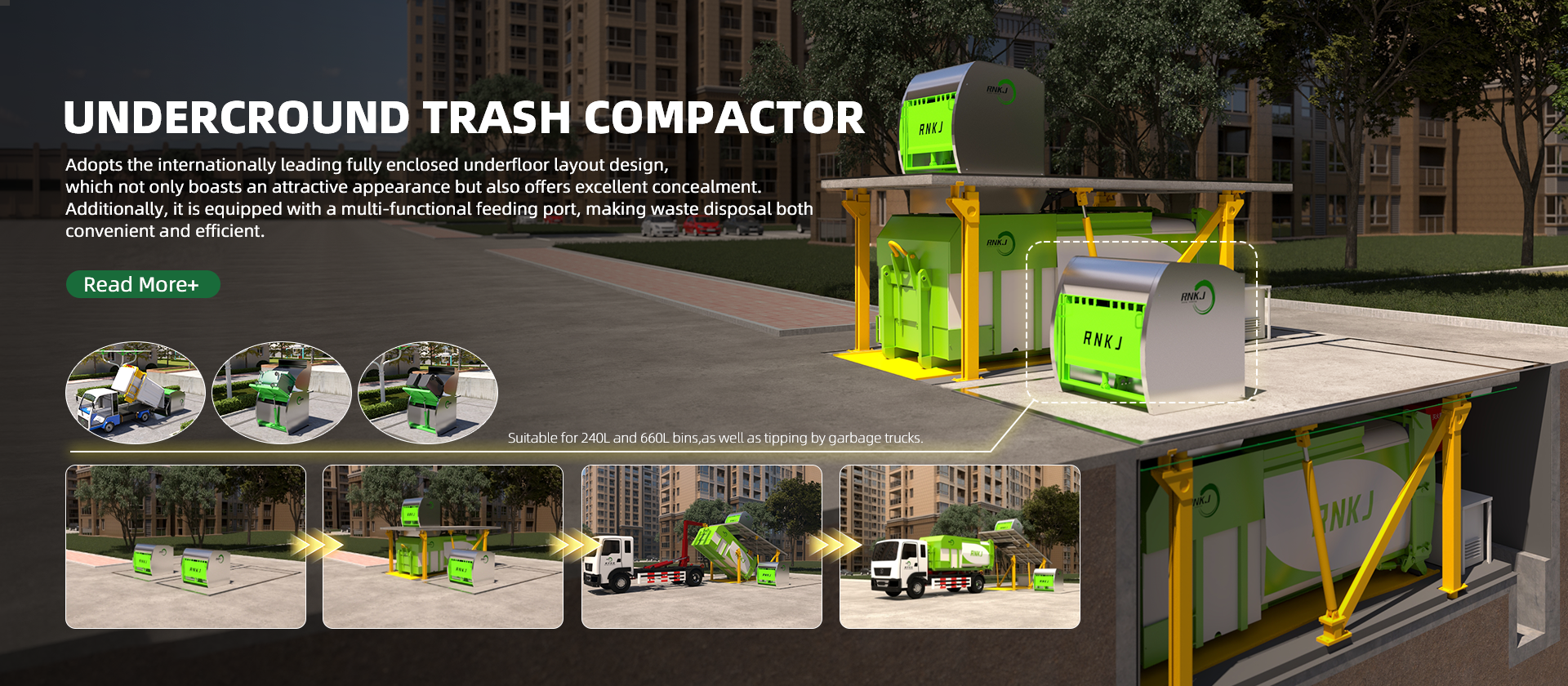 UNDERGROUND TRASH COMPACTOR