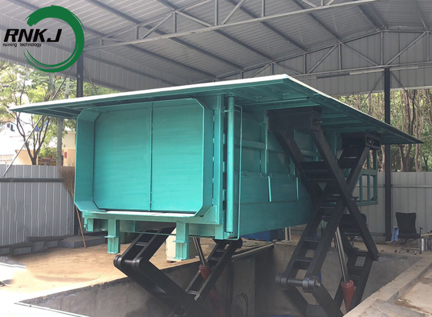 What are the differences between vertical and horizontal waste compression stations?