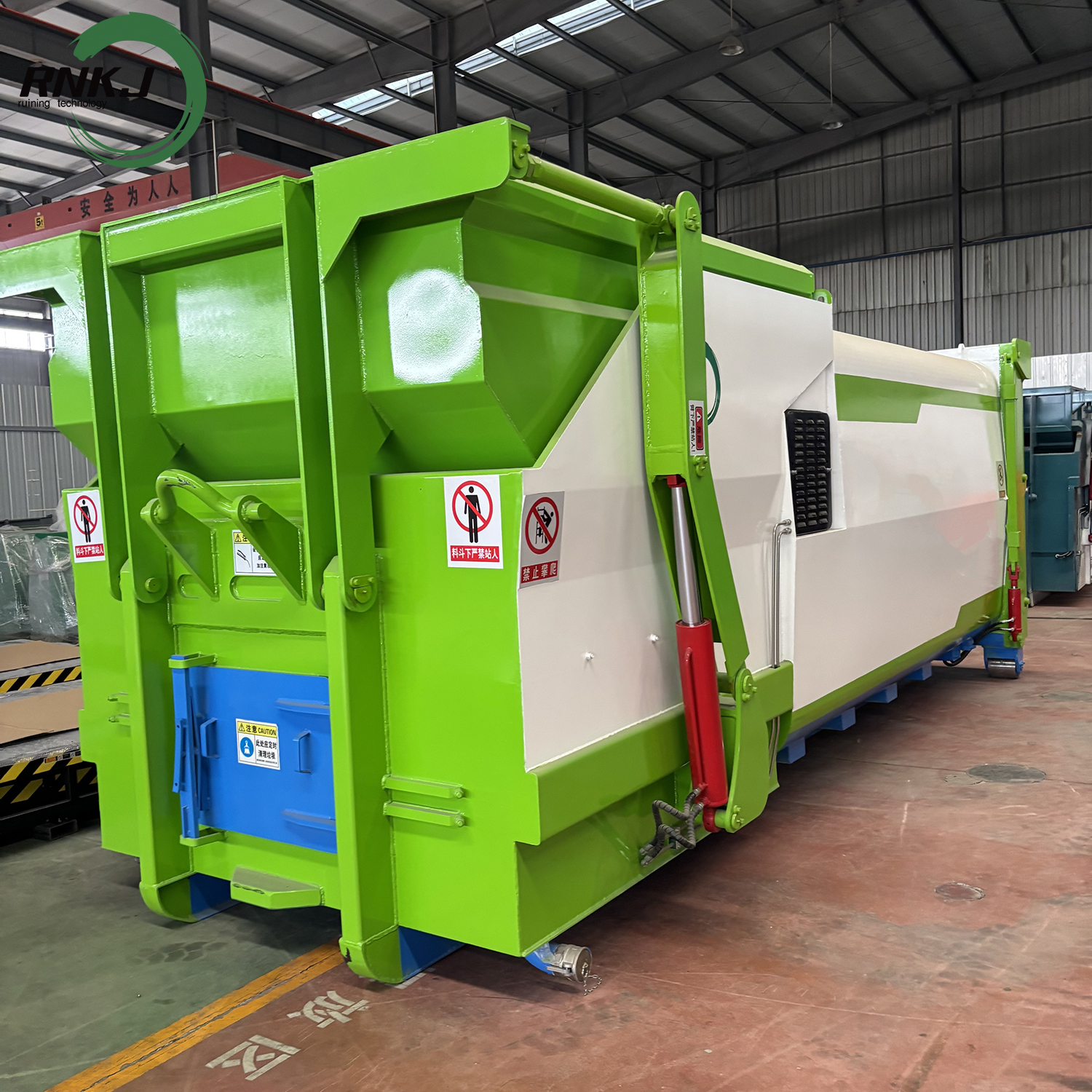 Hydraulic Hopper Waste Compaction Station