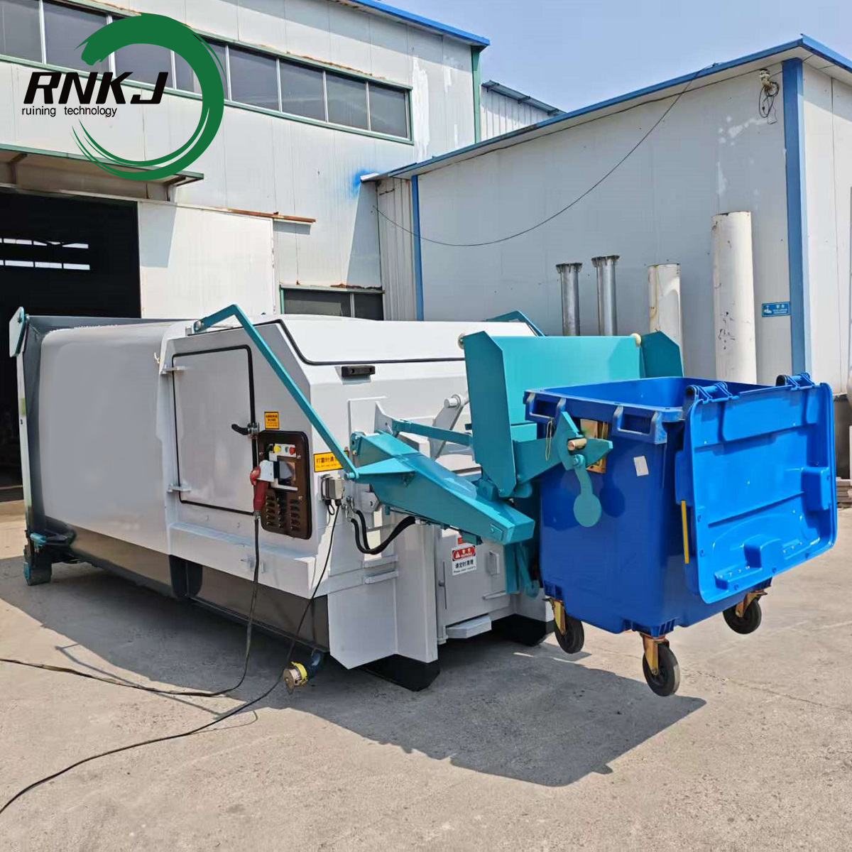 12 Cubic Meter Hydraulic Bucket Garbage Compaction Station