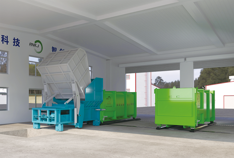 Stationary Garbage Compression Station