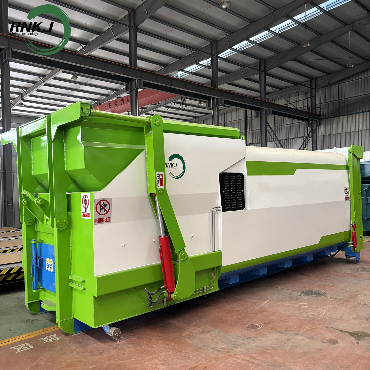 Hydraulic Hopper Waste Compaction Station