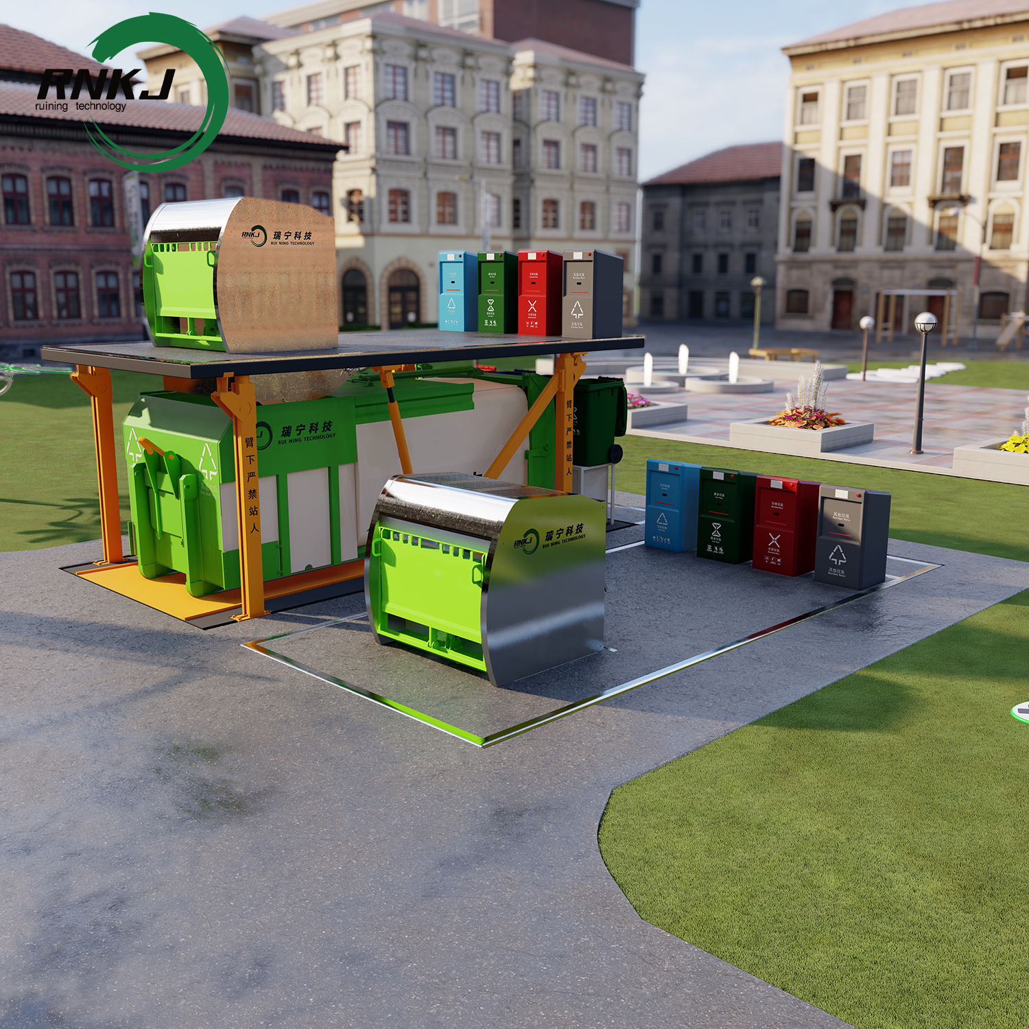 Landscape Underground Waste Compactor