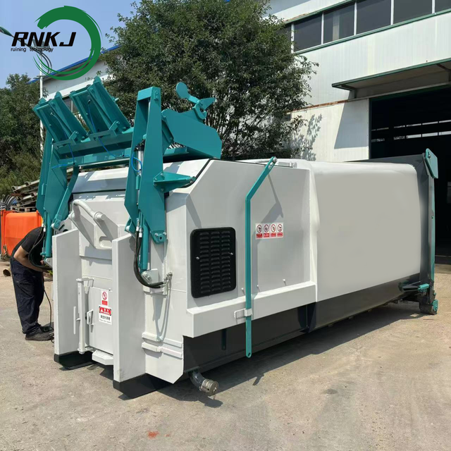 10 CBM Hydraulic Automatic Bin-Tipping Hook Lift Waste Compactor