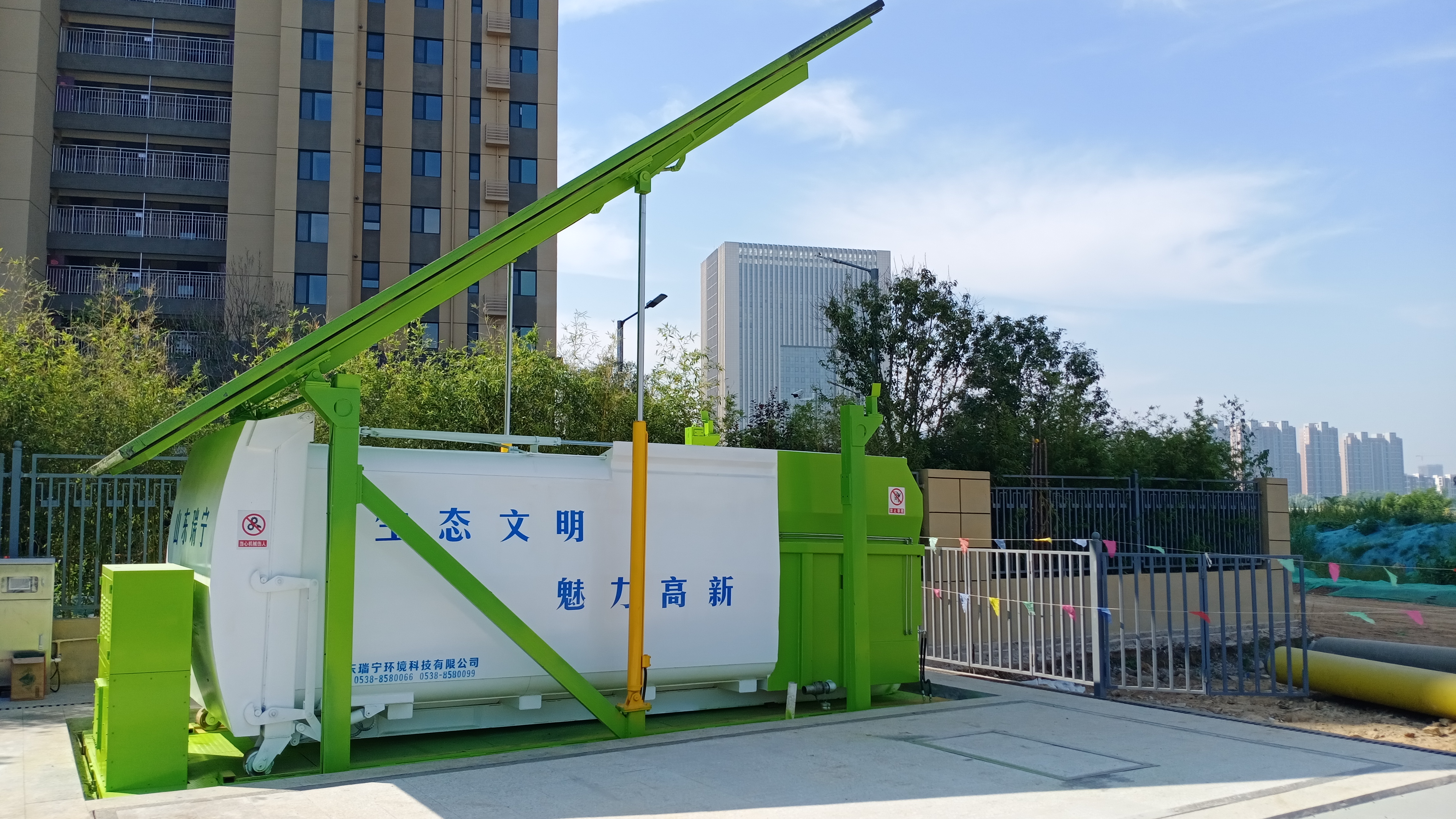 Underground Trash Compaction Station