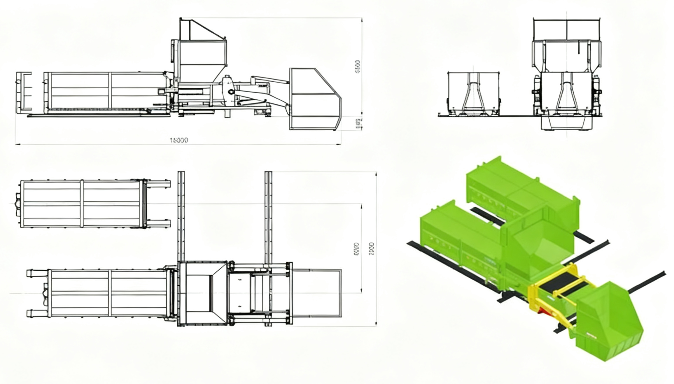 Stationary Garbage Compression Station