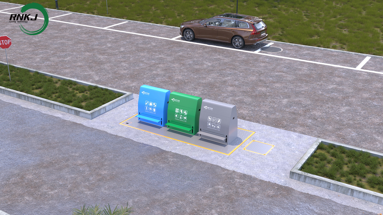 Underground Garbage Classification System