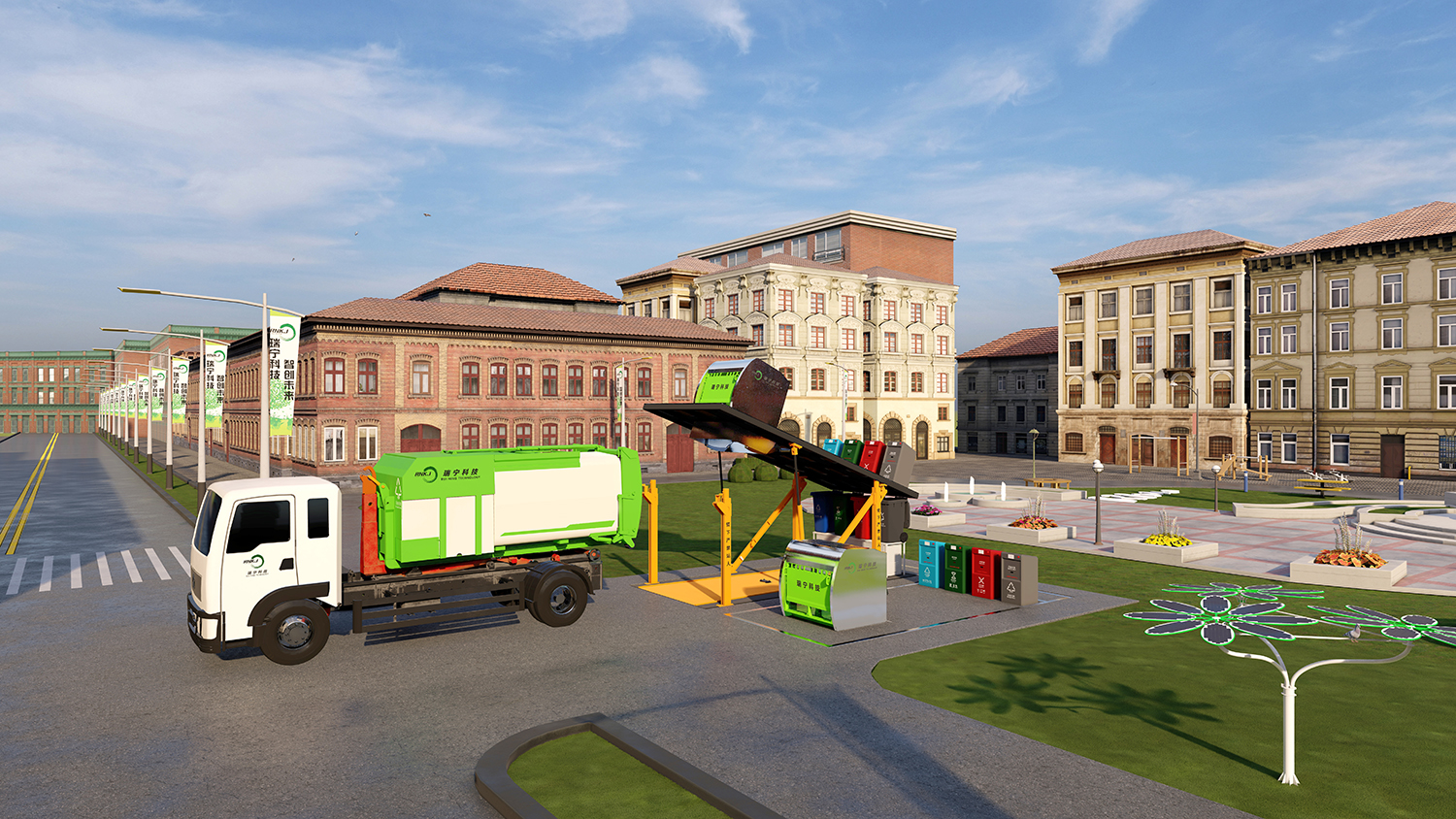 Landscape Underground Waste Compactor