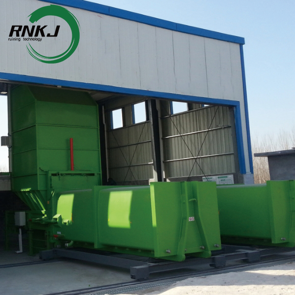 Split Type Garbage Compression Station