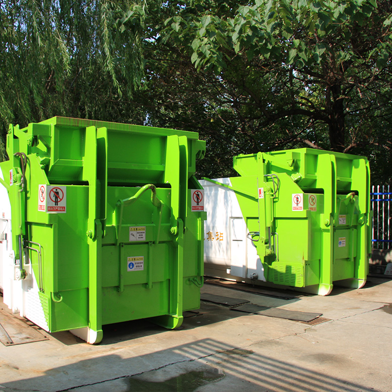 Hopper Trash Compression Station