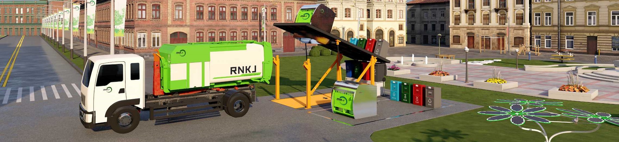 Double-box Underground Garbage Compactor