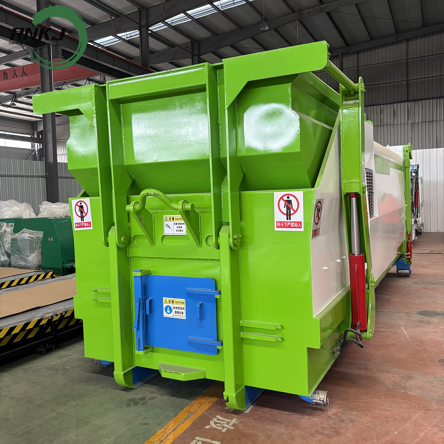 Hydraulic Hopper Waste Compaction Station