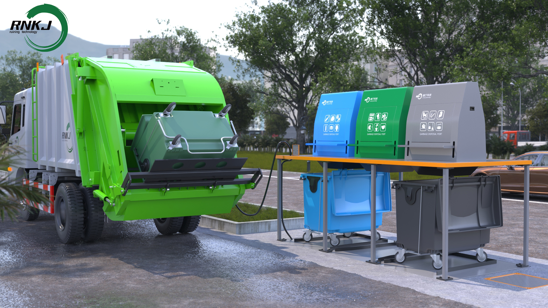Underground Trash Collection System