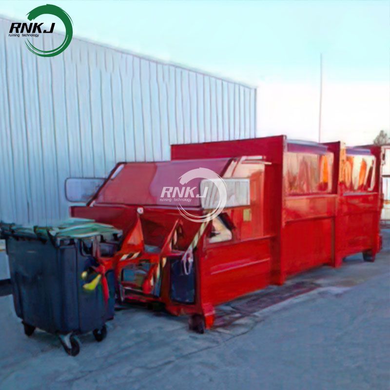 Bucket-type Garbage Compression Station