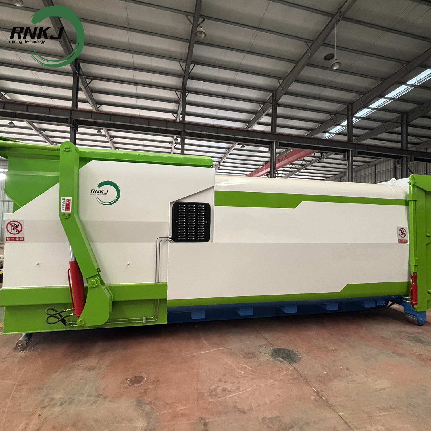 Hydraulic Hopper Waste Compaction Station