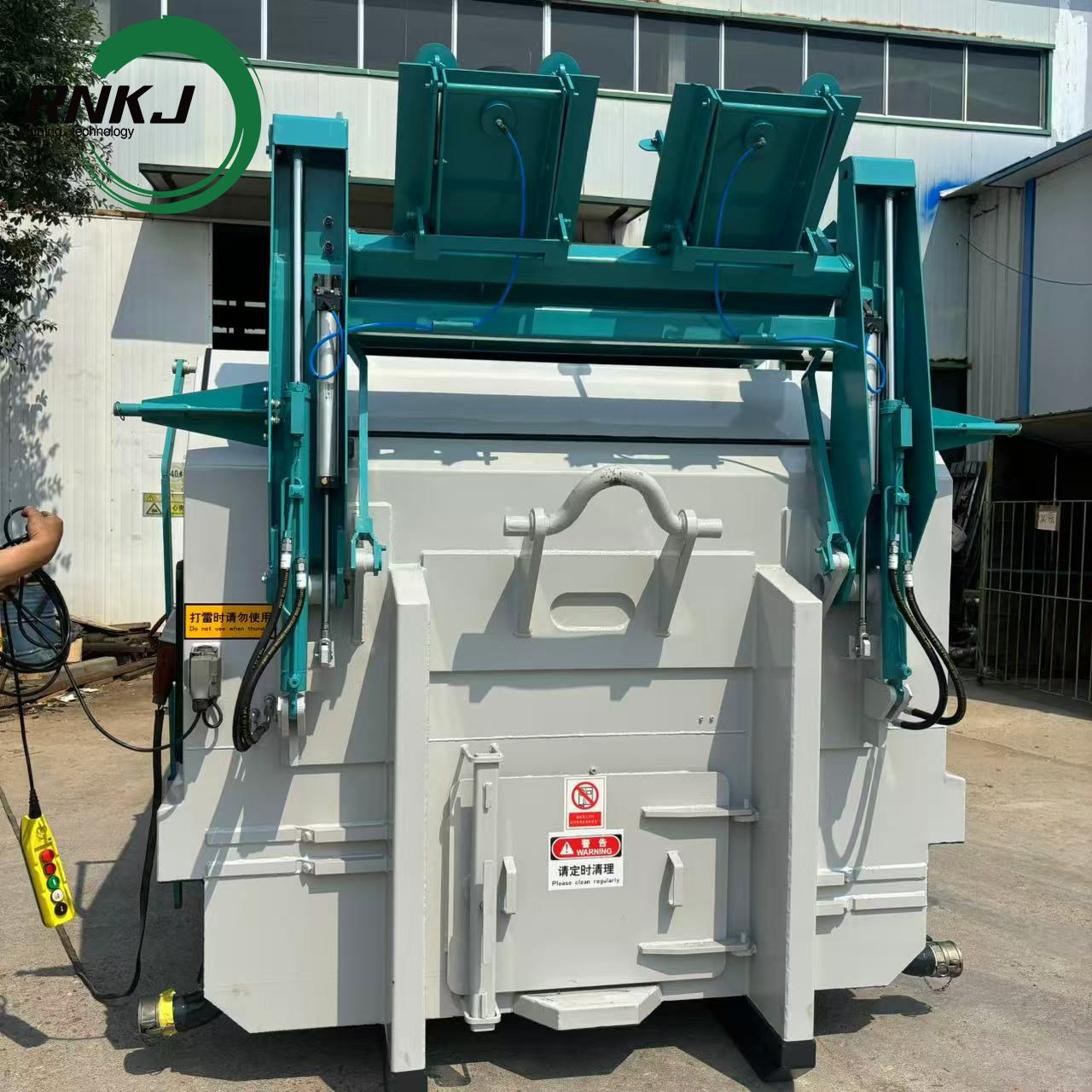 12 Cubic Meter Hydraulic Bucket Garbage Compaction Station
