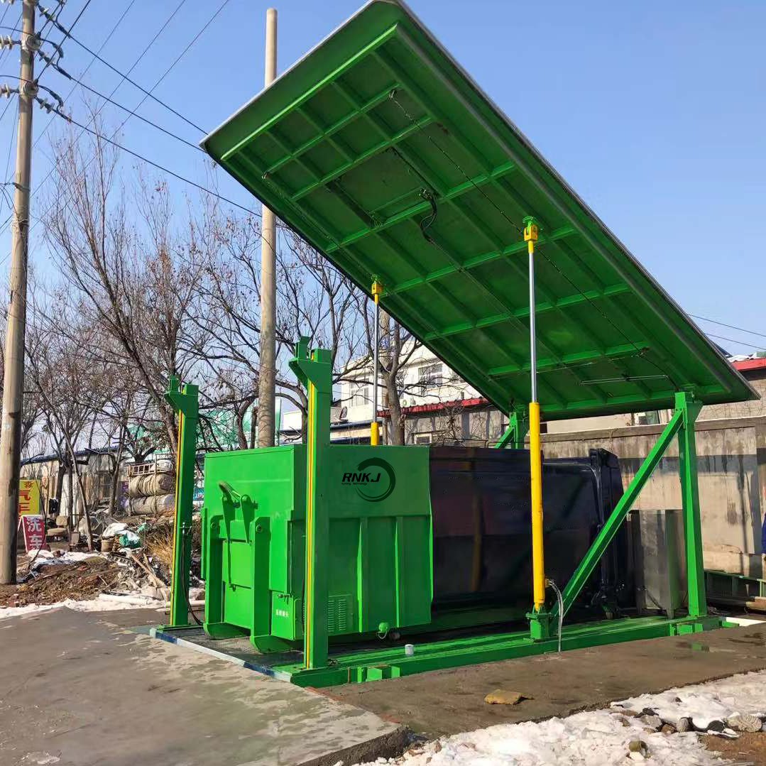 Underground waste compactor for waste transfer stations