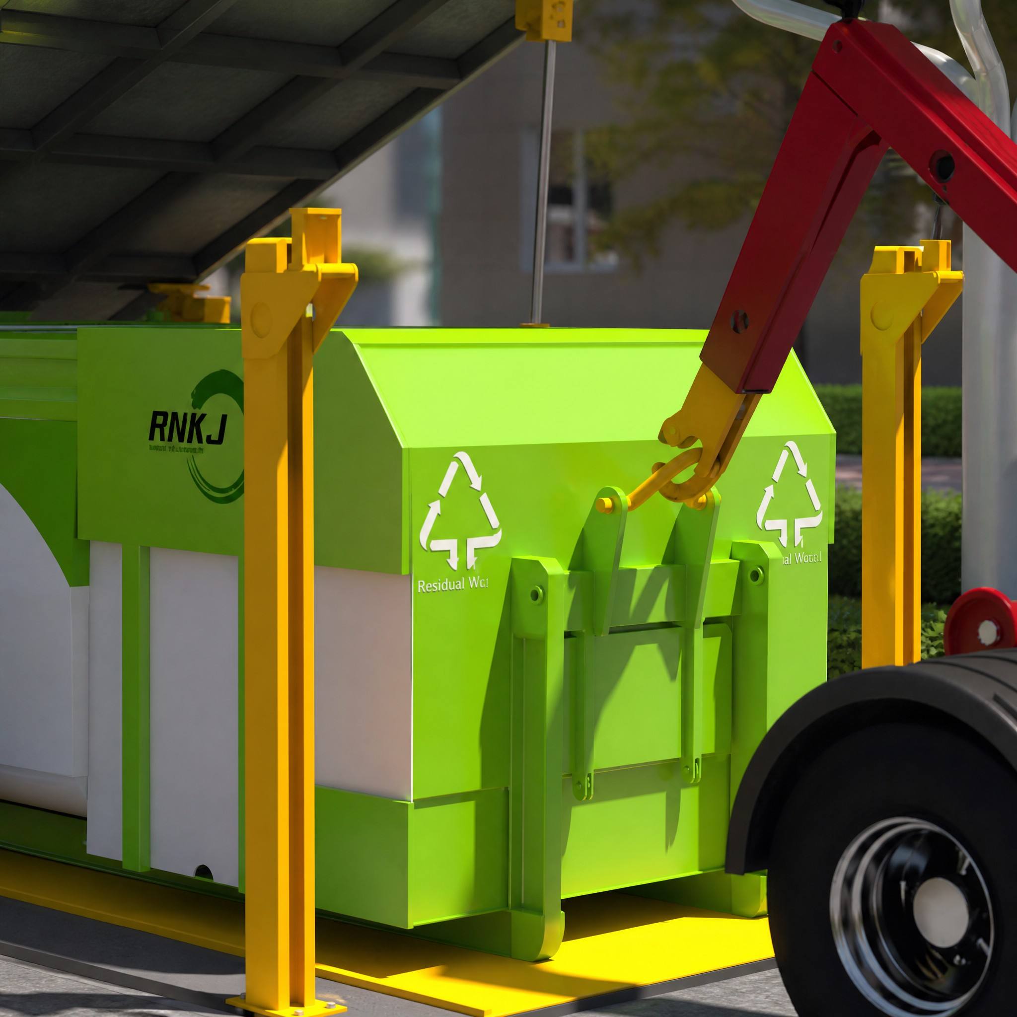 Industrial Underground Garbage Compactor with Hydraulic Lifting Platform