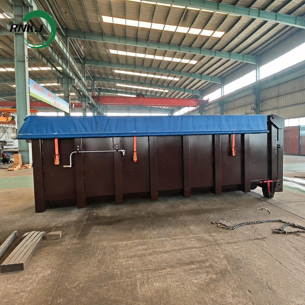 6-40 CBM Heavy-Duty Steel Hook Lift Roll Off Container for Industrial Waste Collection