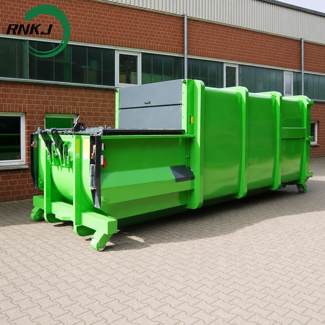 8 CBM High Compression Hydraulic Hook Lift Mobile Waste Compactor