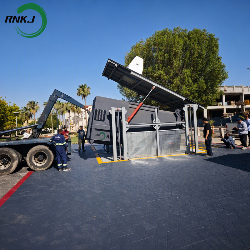 9m&sup3; Hook Lift Underground Fully Sealed Hydraulic Garbage Compression Equipment