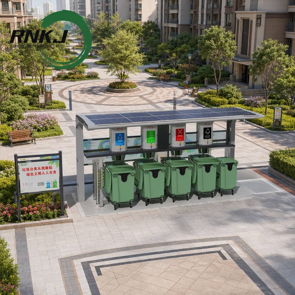 1100 Liters Hydraulic Lift Underground Garbage Collection System