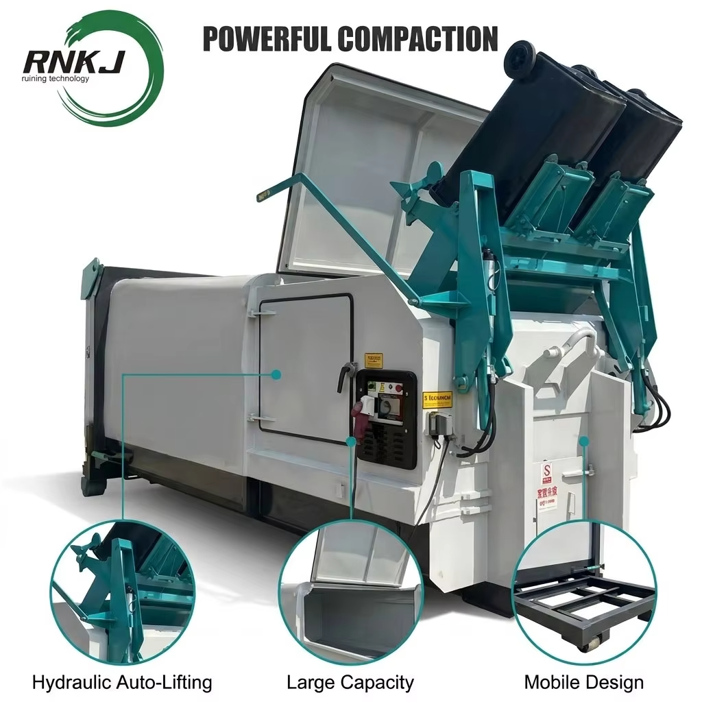 10 CBM High Density Compression Bucket Waste Compactor