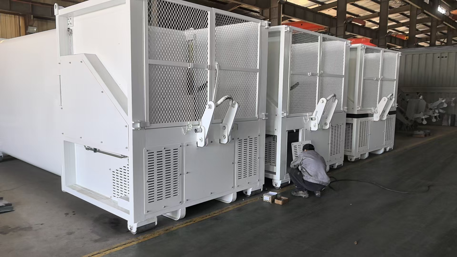 Custom 6–30 CBM Heavy-Duty Hydraulic Mobile Garbage Compactor for Hook Lift Truck Transport
