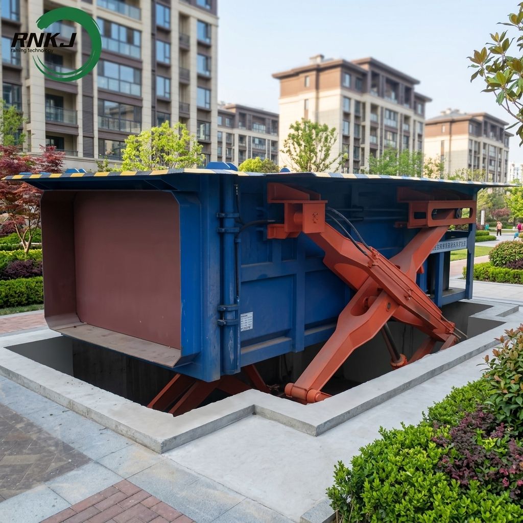 Hydraulic Underground Horizontal Garbage Compactor