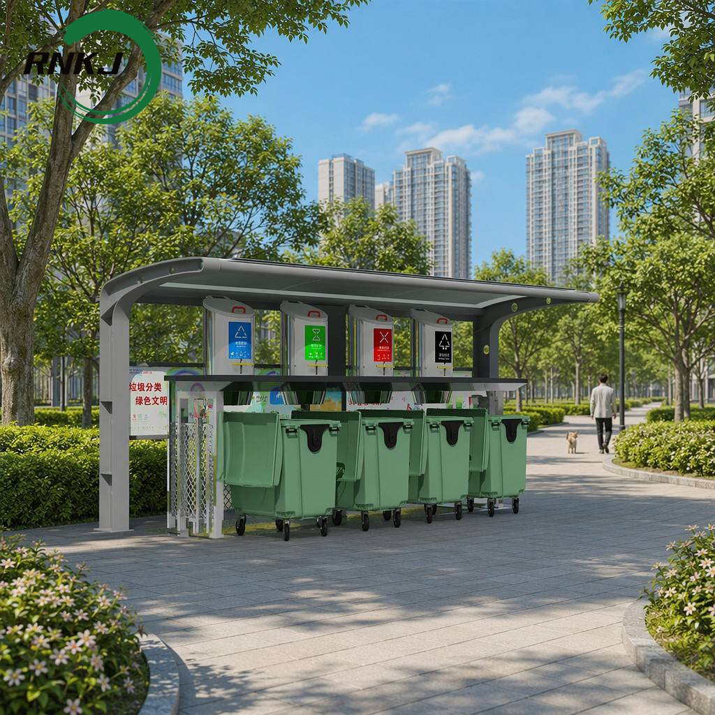 1100 Liters Hydraulic Lift Underground Garbage Collection System