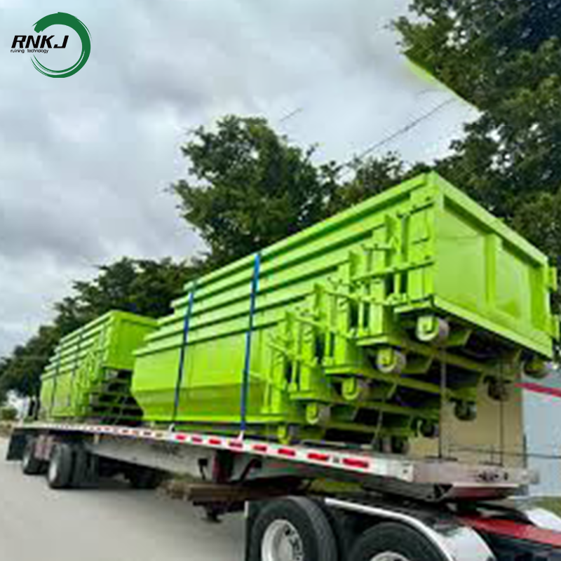 Heavy duty hook lift bin structural details