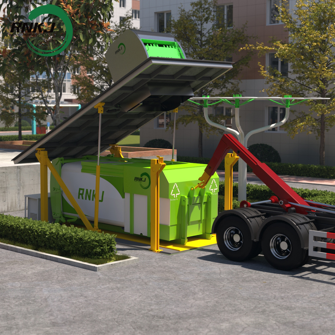 Industrial Underground Garbage Compactor with Hydraulic Lifting Platform