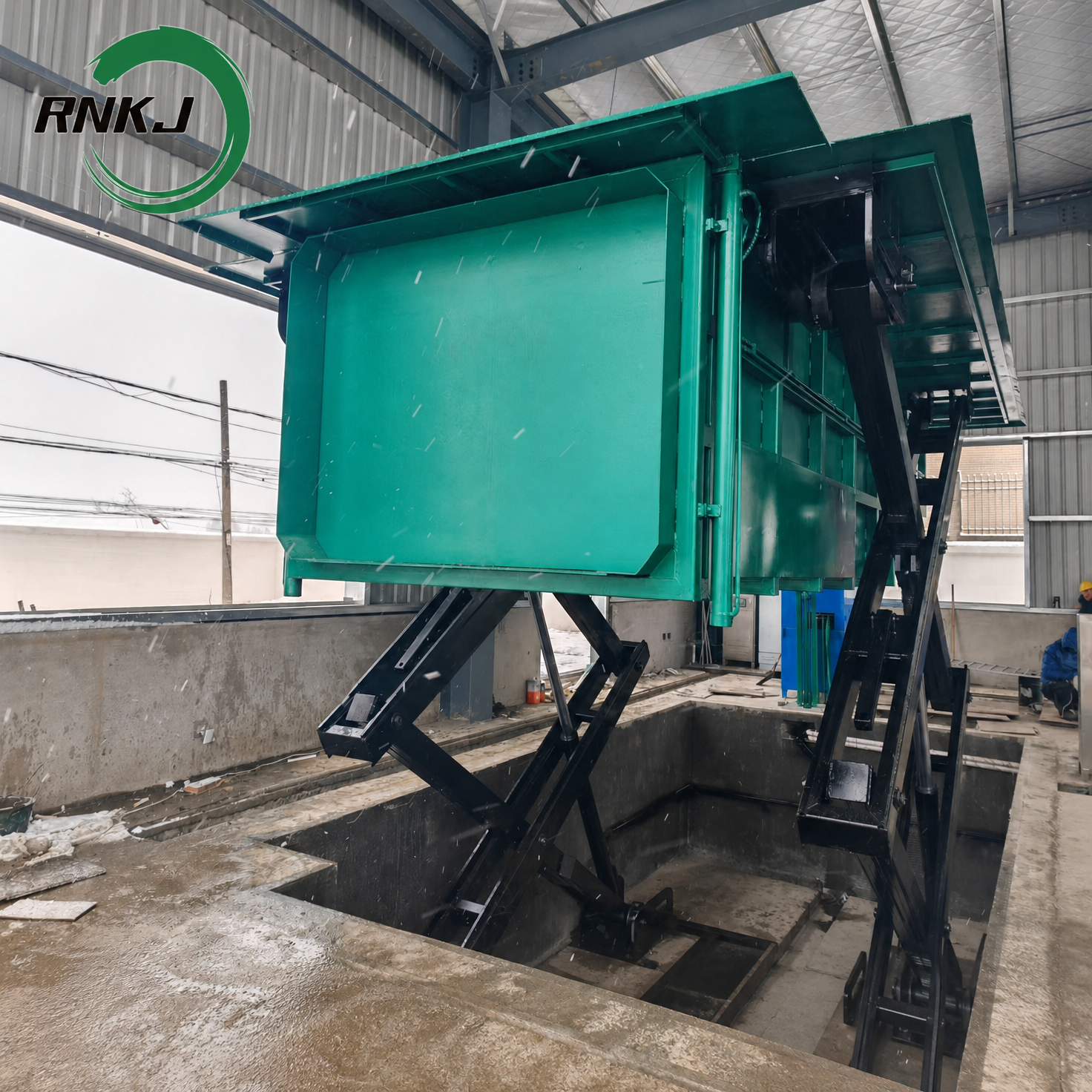 12m&sup3; Underground Horizontal Garbage Compaction Station for Residential Community