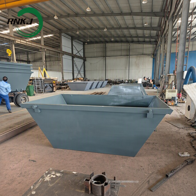 Custom 1-20 CBM Heavy-Duty Steel Skip Bin for Industrial Waste Collection