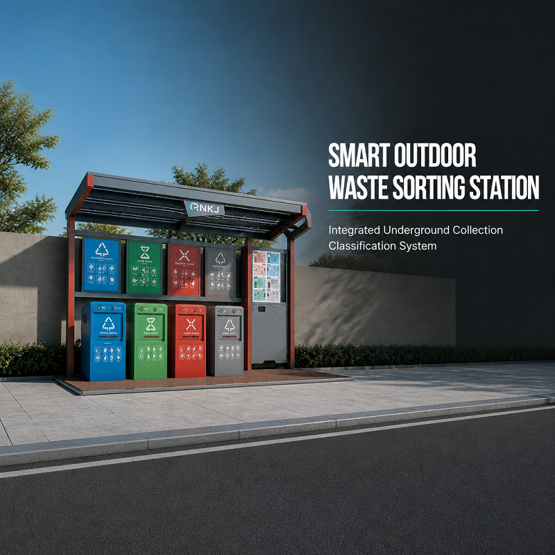 Factory Customization 1100 Liters Underground Garbage Classification Collection Station